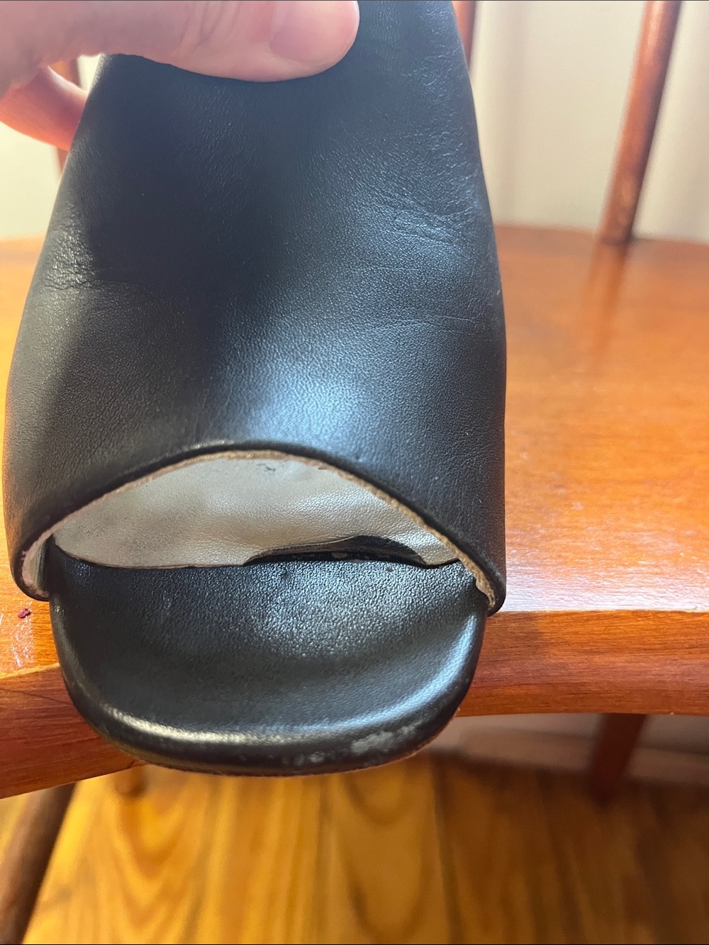 Nisolo Paloma Open Toe Mule Black Leather Sandals Women’s Size 7 - Picture 9 of 11